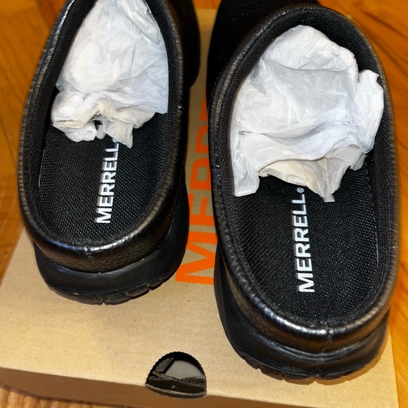 NEW Merrell Encore Breeze 4 Black Metallic Clogs Slip Ons 7.5 - Picture 2 of 4
